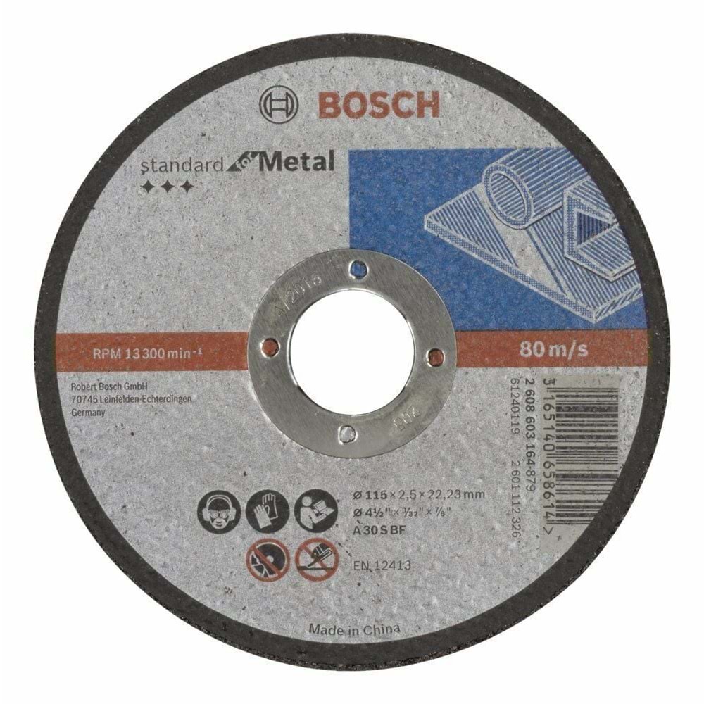 Bosch Standart Metal Kesici Taş 115x2,5x22.23