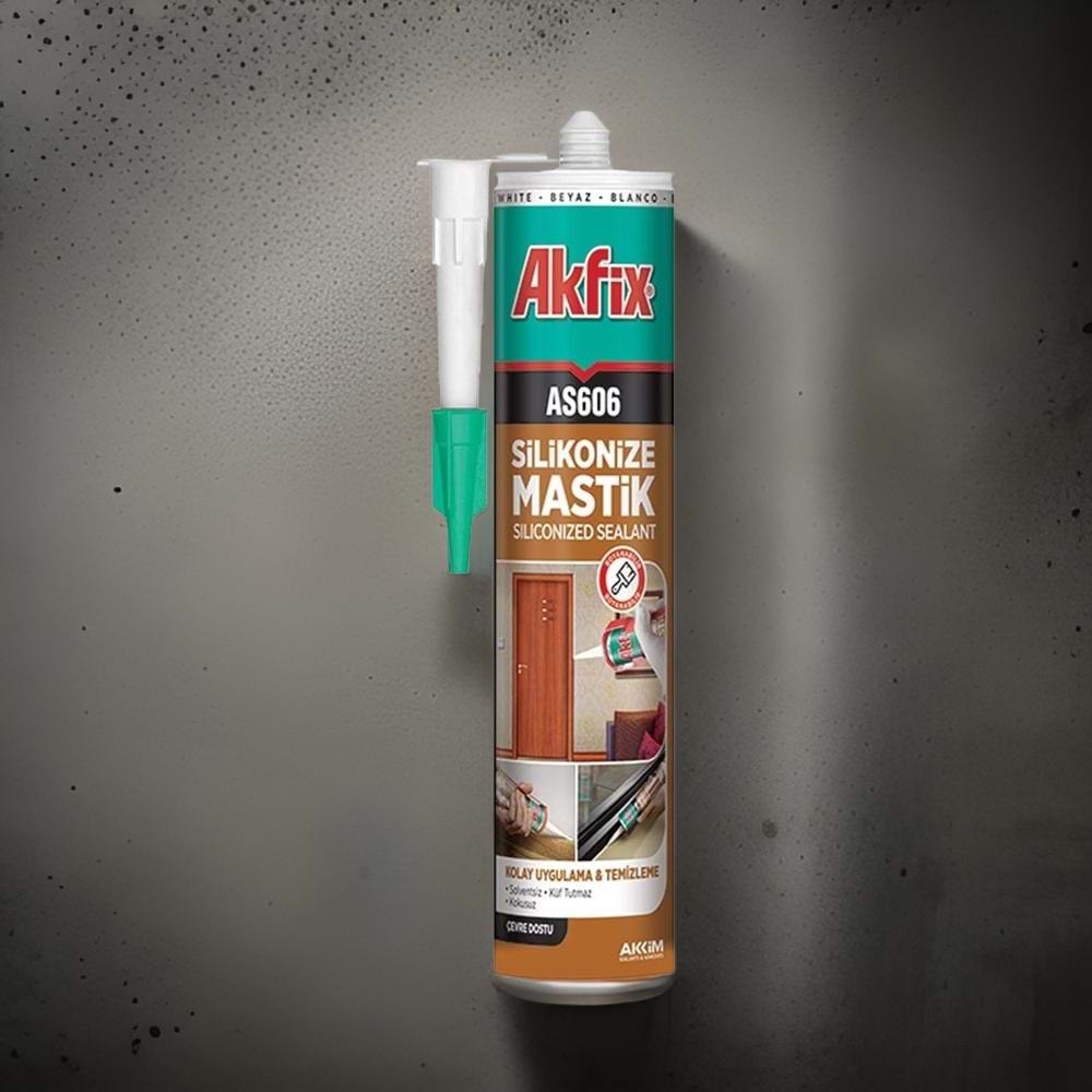 Akfix Silikonize Mastik Bej AS606 500gr