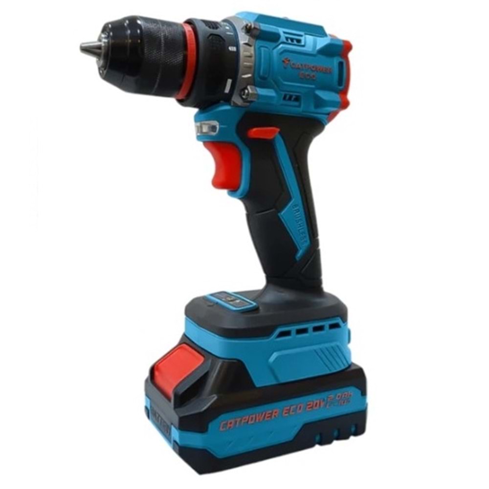 Catpower 1010 Akülü Şarjlı Vidalama Matkap Kömürsüz 20V 2.0Ah