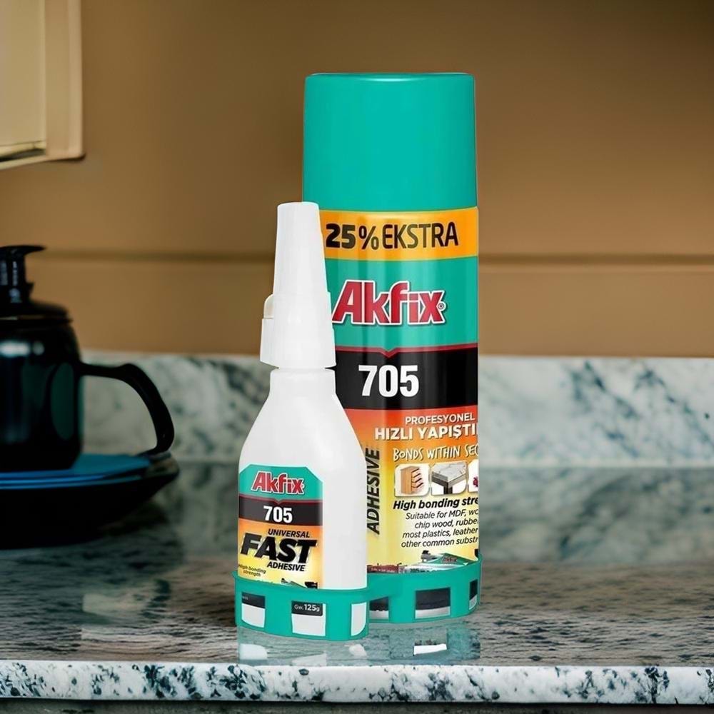 Akfix Hızlı Yapıştırıcı Mdf Kit 500ml+125gr