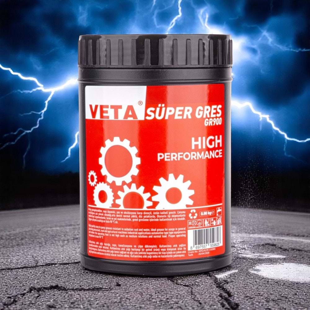 Veta Genel Kullanım Yağlama Gresi 900 Gr