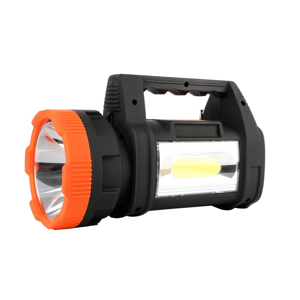 Klaus Güneş Panelli El Feneri 15W 600 Lumen 8000Mah Bluetoothlu
