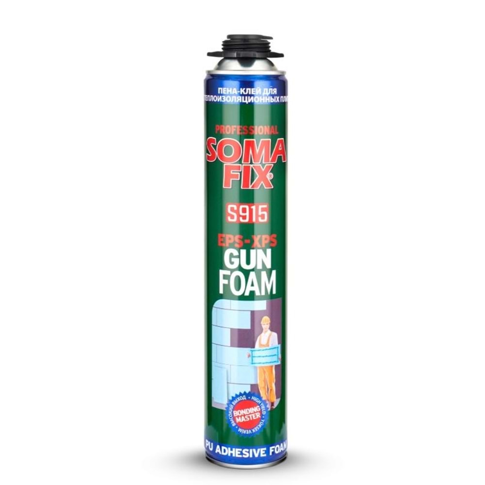 Somafix Mantolama Yapıştırma Şişmeyen Tabancalı Köpük Eps-Xps 750ml