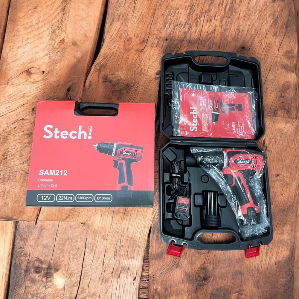Stechend Akülü Şarjlı Matkap SAM212-2x1.5 Ah