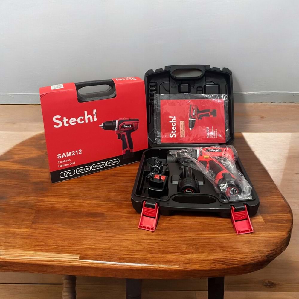 Stechend Akülü Şarjlı Matkap SAM212-2x1.5 Ah