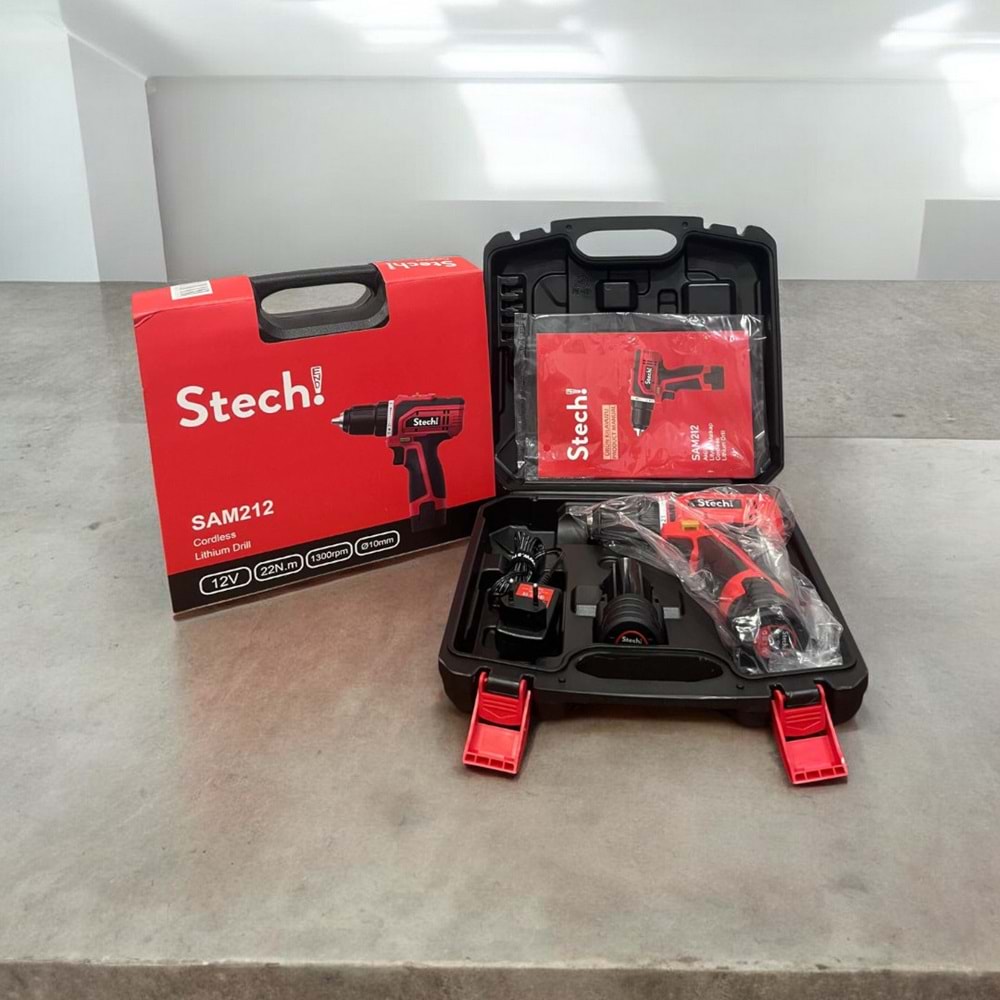 Stechend Akülü Şarjlı Matkap SAM212-2x1.5 Ah