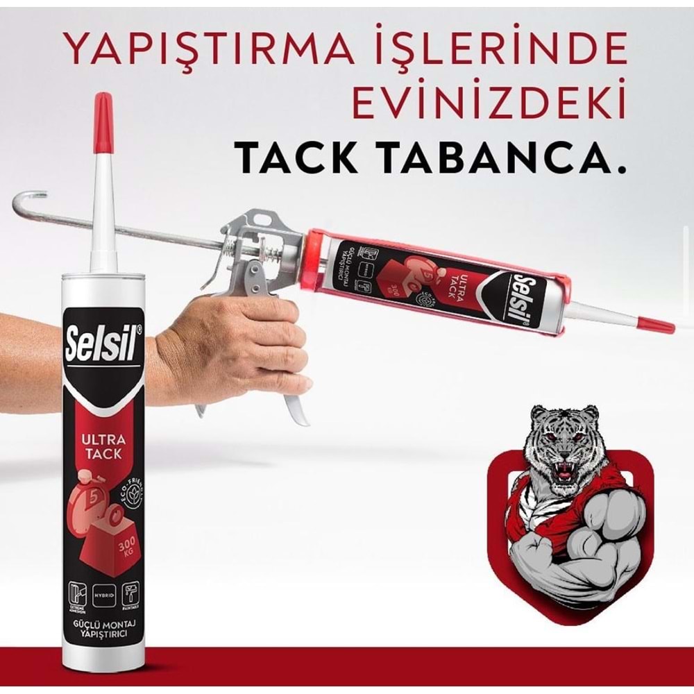Selsil Ultra Tack Hybrid MS Polymer Beyaz 290 ml