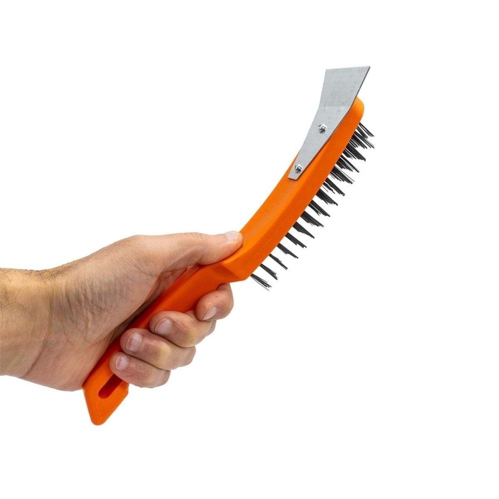 Hand Sfd Ispatulalı Çelik Tel Fırça Metal Kazımalı 270mm