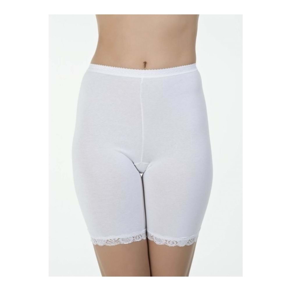 Belinay 0248 Kadın Şort Külot Beyaz XL