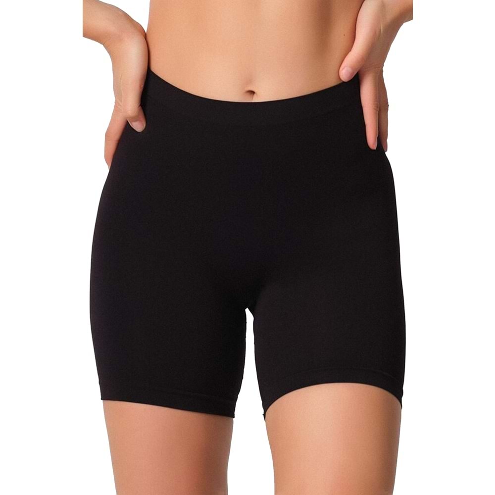 Belinay 0289 Kadın Modal Kısa Tayt Siyah M