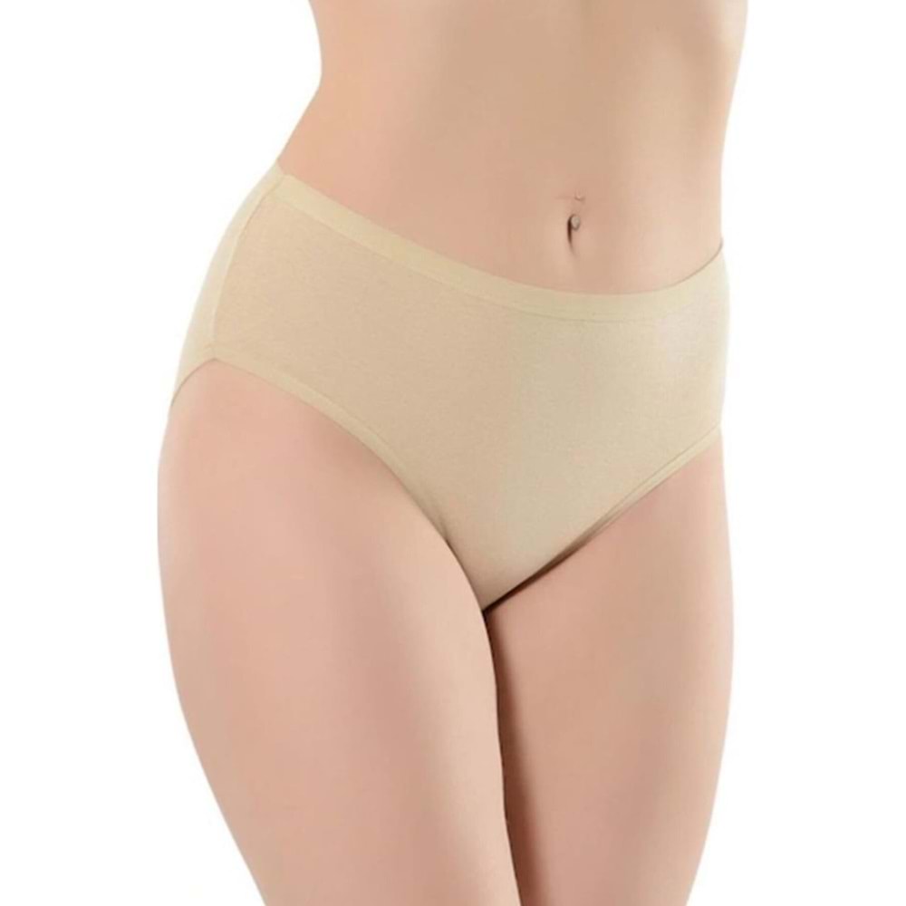 Belinay 069 Yüksek Bel Modal Bayan Külot Ten XXL