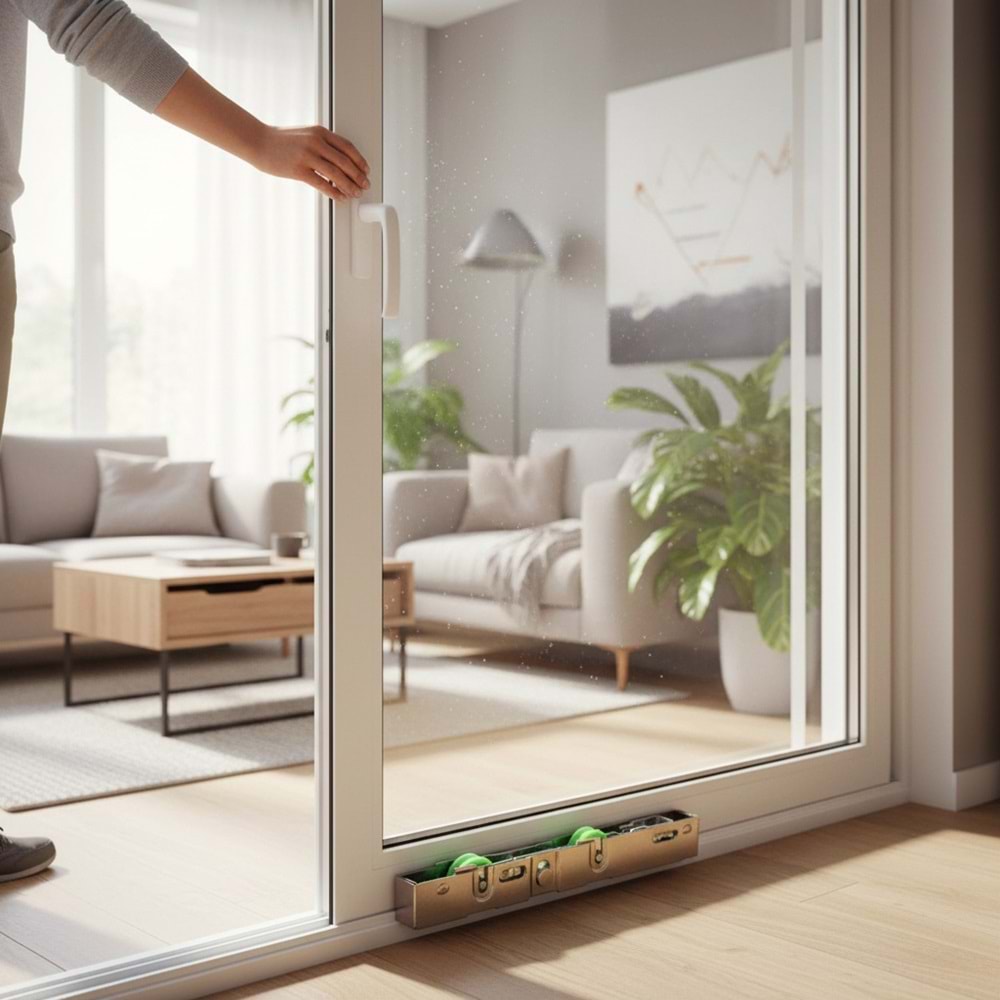 Hırsan Pvc Pimapen Kapı Pencere Altı Sürme/Sürgü Tekeri Polyamid