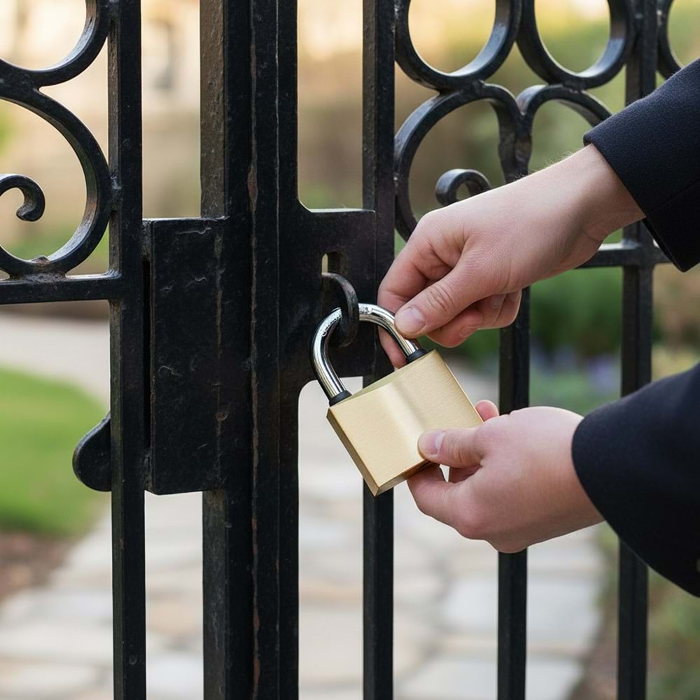 Hırsan Asma Kilit Sarı 50mm