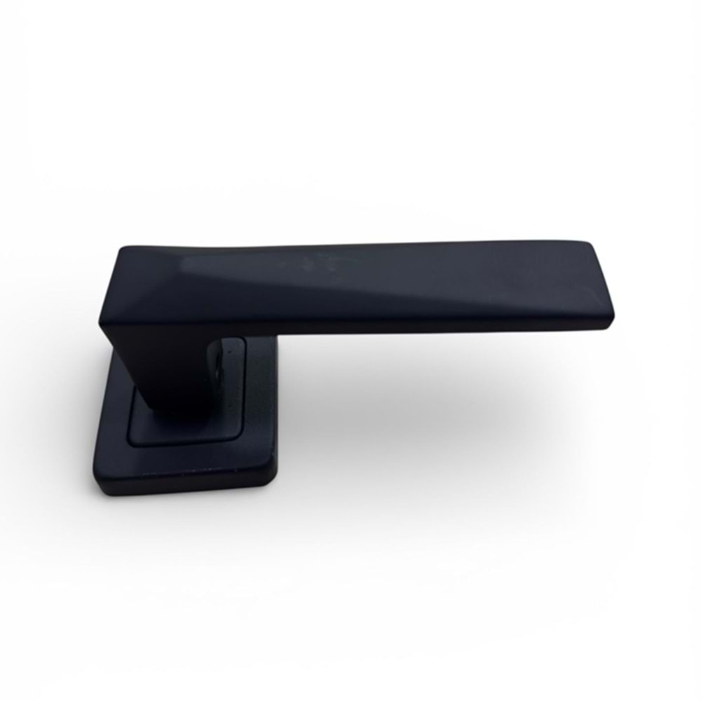 Hırsan Almira Rozetli Kapı Kolu Siyah (Takım) Wc