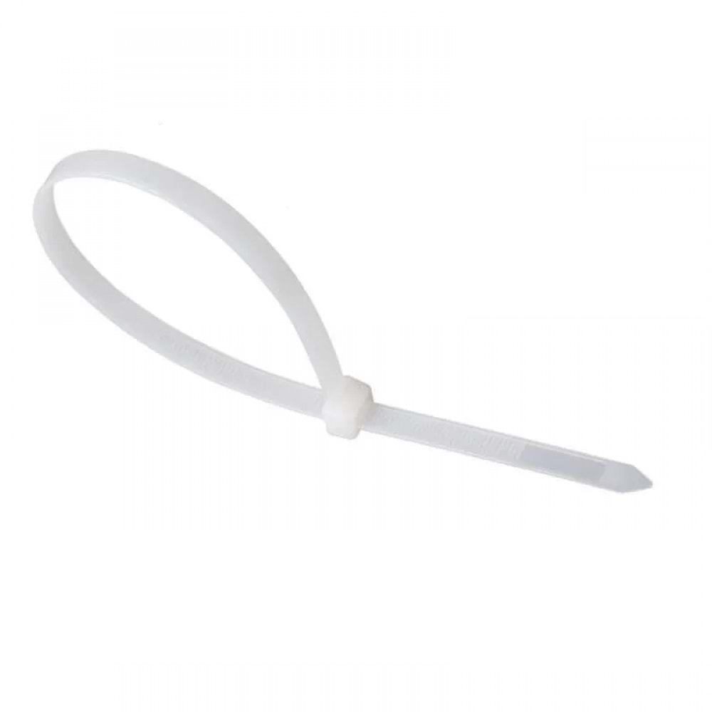 Hırsan Cırt Kelepçe Kablo Bağı Beyaz 8x450mm 100 Ad