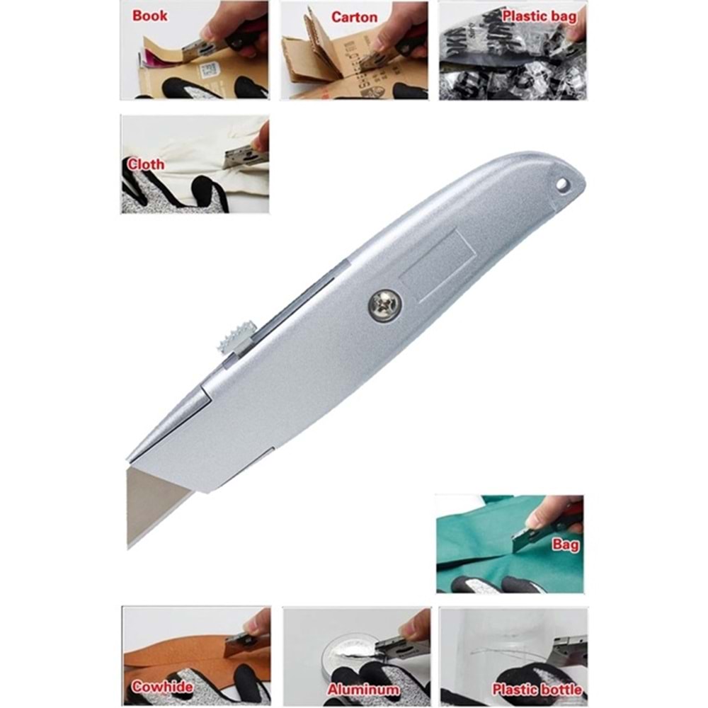 Hırsan Çakı Tipi Halı Falçatası Metal Maket Bıçağı