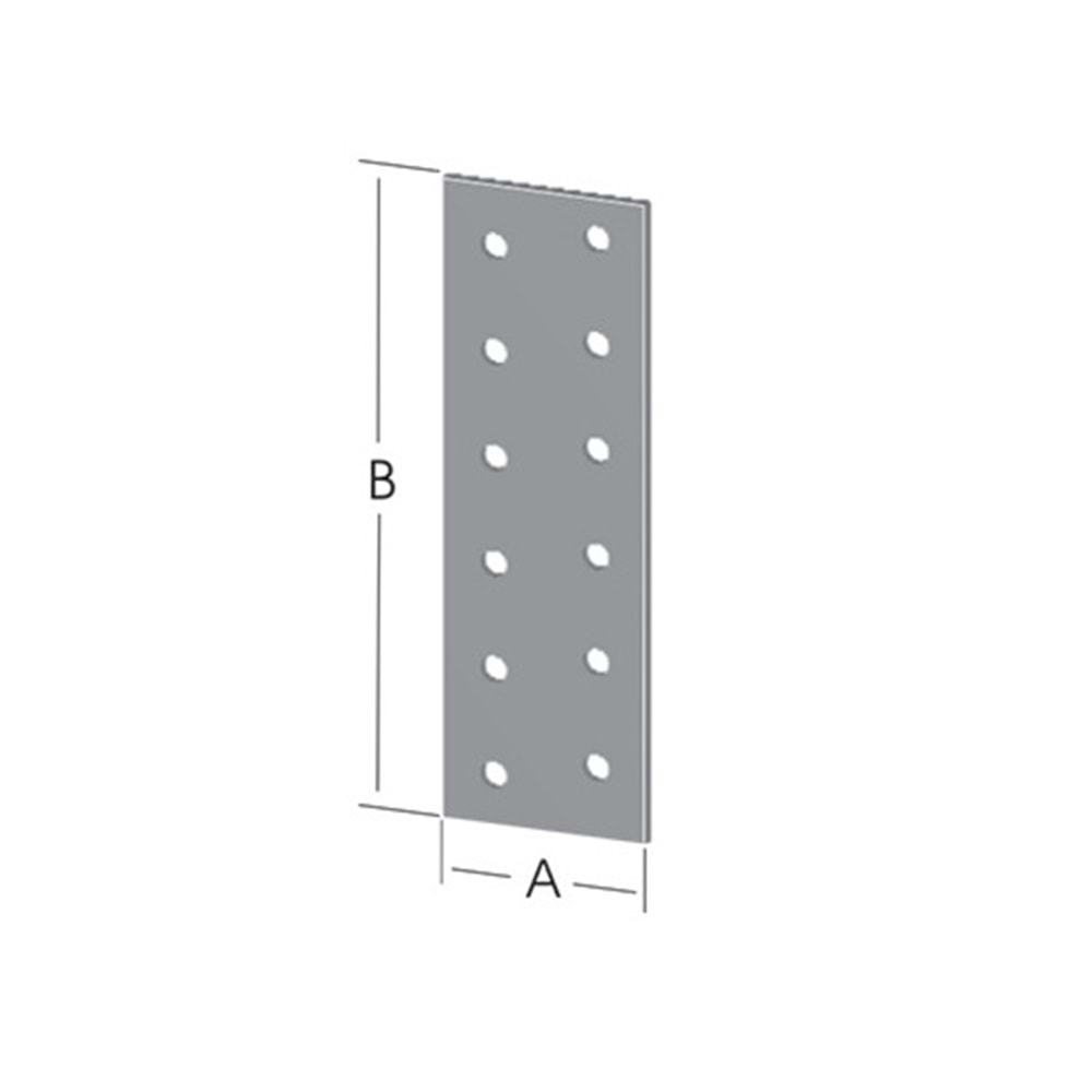 Hırsan Düz Bağlantı Sac Gönye 30x120mm