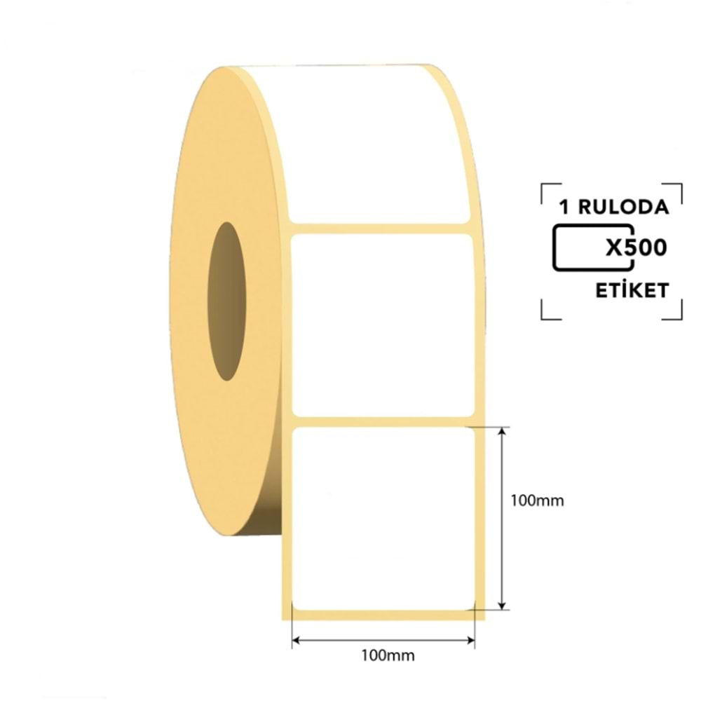 100X100 Termal Etiket 500 Adet