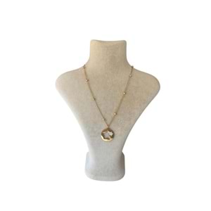 Xbaby Taşlı Yıldız Gold Kolye