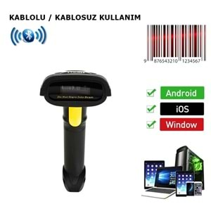 Tazga TSC 2300D 2D BT-Wifi Kablosuz / Kablolu Standlı Barkod Okuyucu