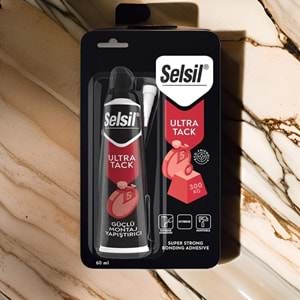 Selsil Ultra Tack Hibrid Korniş Yapıştırıcı Beyaz Tüp 60 ml