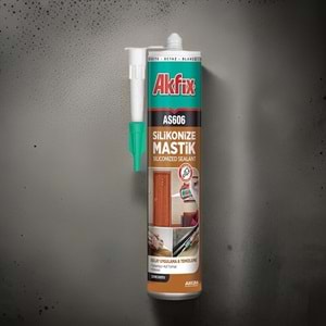 Akfix Silikonize Mastik Siyah AS606 500gr