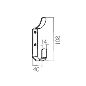 Beşel Çengel Askı Metal Siyah