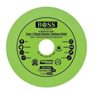 Boss Hassas Cam Seramik Granit Tuğla Plastik Kesici Disk 115mm