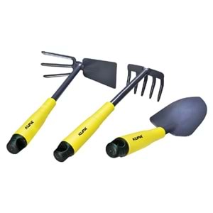 Kupa Üçlü Bahçe Seti Metal Kürek-Çapa-Tırmık
