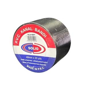 Elektrikçi Kanal Bandı İzole Bant Geniş Siyah 48mm x 20Yrd