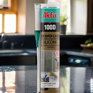 Akfix 100D Duşakabin Silikonu Şeffaf 280ml