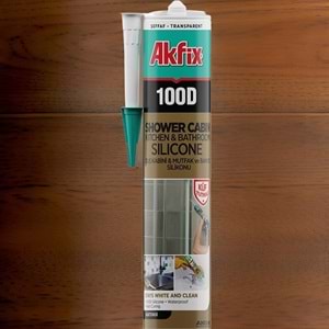 Akfix 100D Duşakabin Silikonu Beyaz 280ml