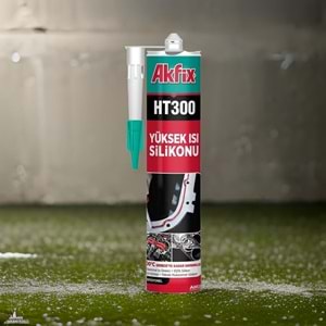 Akfix Yüksek Isı Silikonu 300 Derece HT300 Kırmızı 280ml