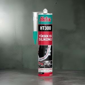 Akfix Yüksek Isı Silikonu 300 Derece HT300 Kırmızı 280ml