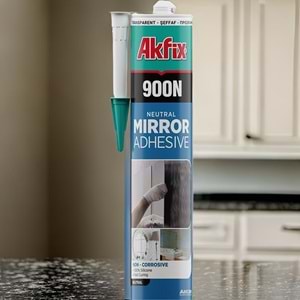 Akfix 900N Nötr Ayna Yapıştırma Silikonu Şeffaf 280ml