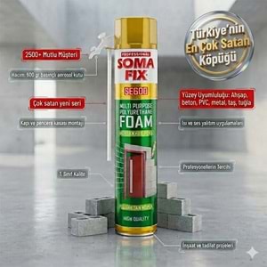 Somafix Poliüretan Köpük 600gr
