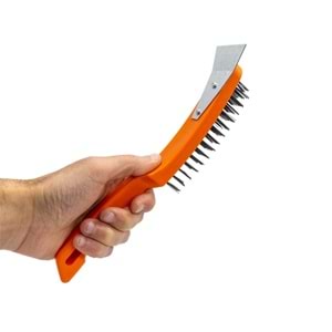 Hand Sfd Ispatulalı Çelik Tel Fırça Metal Kazımalı 270mm