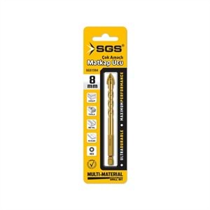 Sgs Bits Saplı Çok Amaçlı Matkap Ucu 8mm