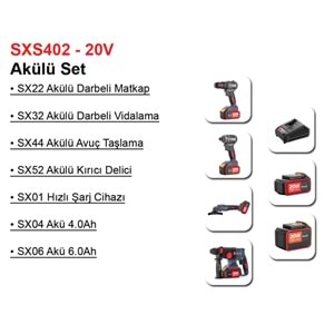 Stechend Akülü Set SXS402-20V