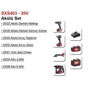 Stechend Akülü Set SXS403-20V