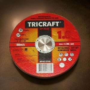 Tricraft İnox Kesici Disk 115x1.0x22.23 mm