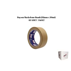 Dayson Maskeleme Bandı Kahverengi (36mm x 30mt) 48ad