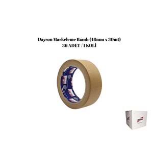 Dayson Maskeleme Bandı Kahverengi (48mm x 30mt) 36ad