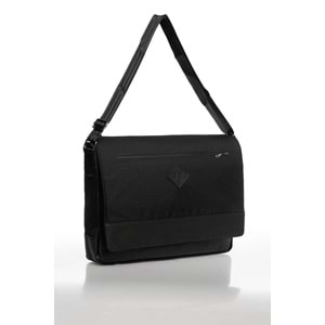 Vg Unisex 15 inch Laptop, Çapraz ve Omuz Postacı Çantası - Siyah