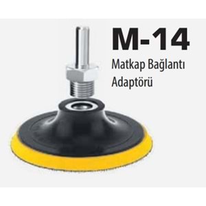 Hırsan Matkap Cırt Disk Zımpara Taban Aparatı/Panç Adaptörü M14