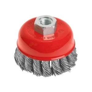 Hırsan Çanak Tel Fırça Burgulu 85mm