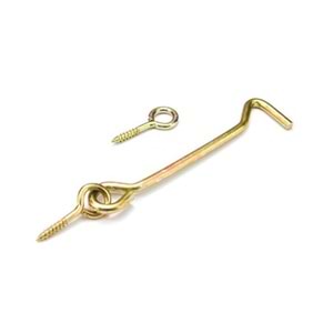 Hırsan Maymuncuk Çengelli Askı Kilit Kancalı Vida 140 No