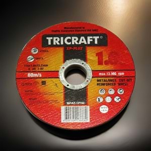 Hırsan Tricraft İnox Kesici Disk 115x1.0x22.23 mm