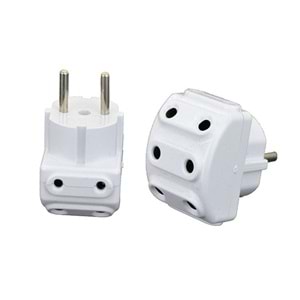 Hırsan Topraklı Erkek Fiş 5li T Tipi Çoklu Grup Priz