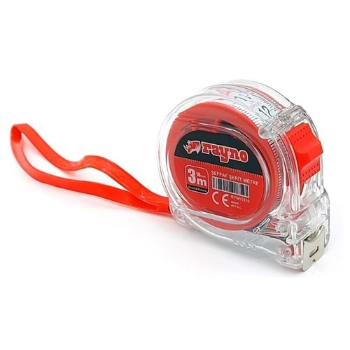 Rayno Pro Şeffaf Şerit Metre 3x16mm